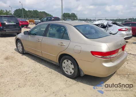 2003 Honda Accord 2.4 Lx из США, поврежденный, VIN 1HGCM56363A123074